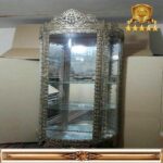 ویترین برنزی خم ریخته گل رز