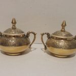 قندان برنجی دسته دار