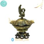 قندان برنزی قو لبه دار