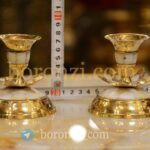جاشمعی صدف کاری برنجی
