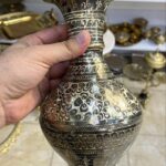 گلدان برنز قلمزني اناري